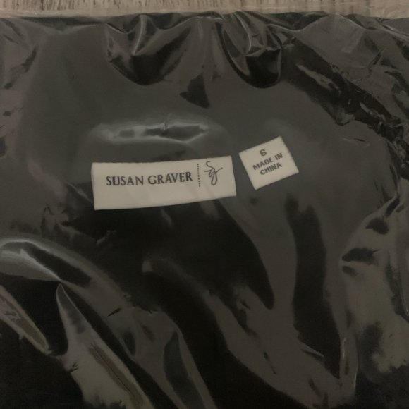 NWT SUSAN GRAVER Y-NECK LONG SLV HIGH-LOW TUNIC 6 - Picture 11 of 12